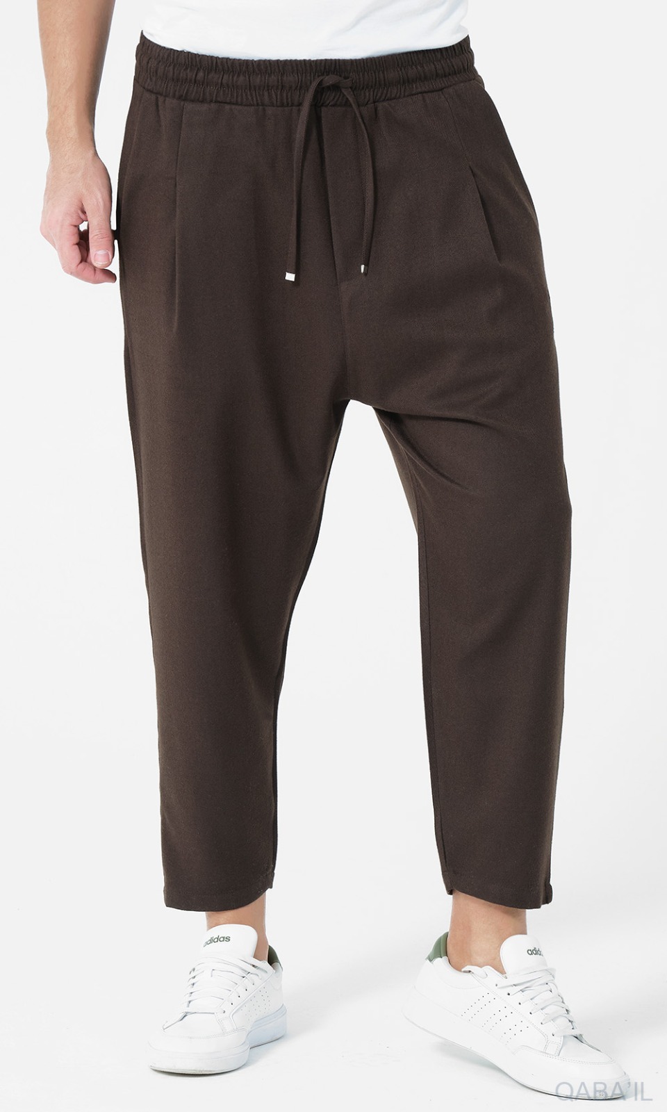 Sarouel Classik Flanelle marron - QABAIL