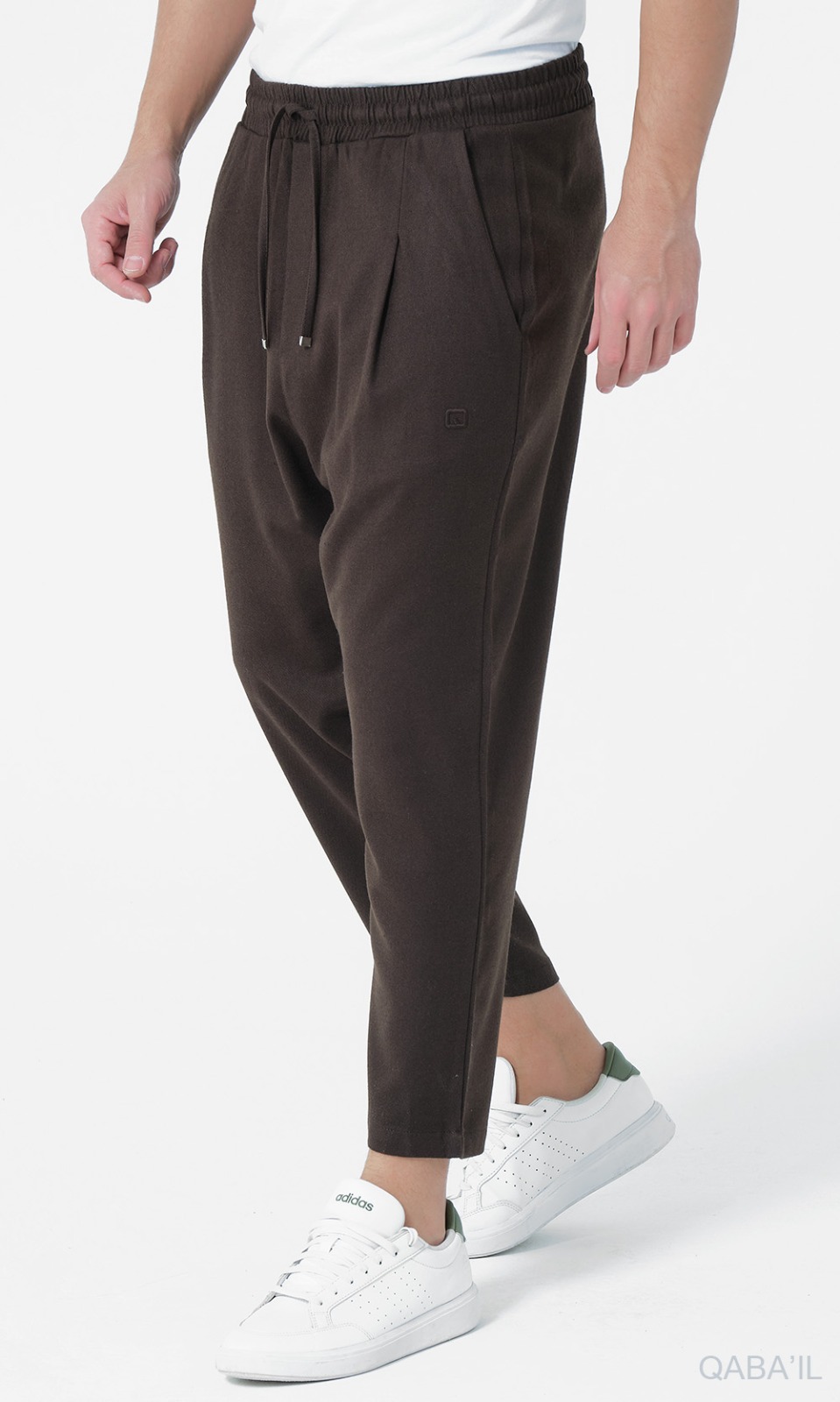 Sarouel Classik Flanelle marron - QABAIL – Image 2