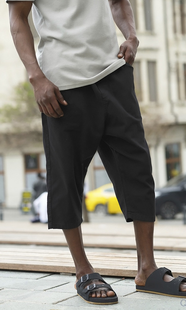 Bermuda Jean Stretch Noir - QABAIL