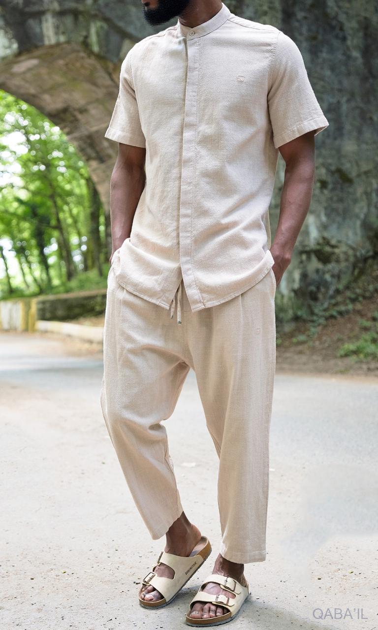 Ensemble Effet Lin Beige - QABAIL – Image 4