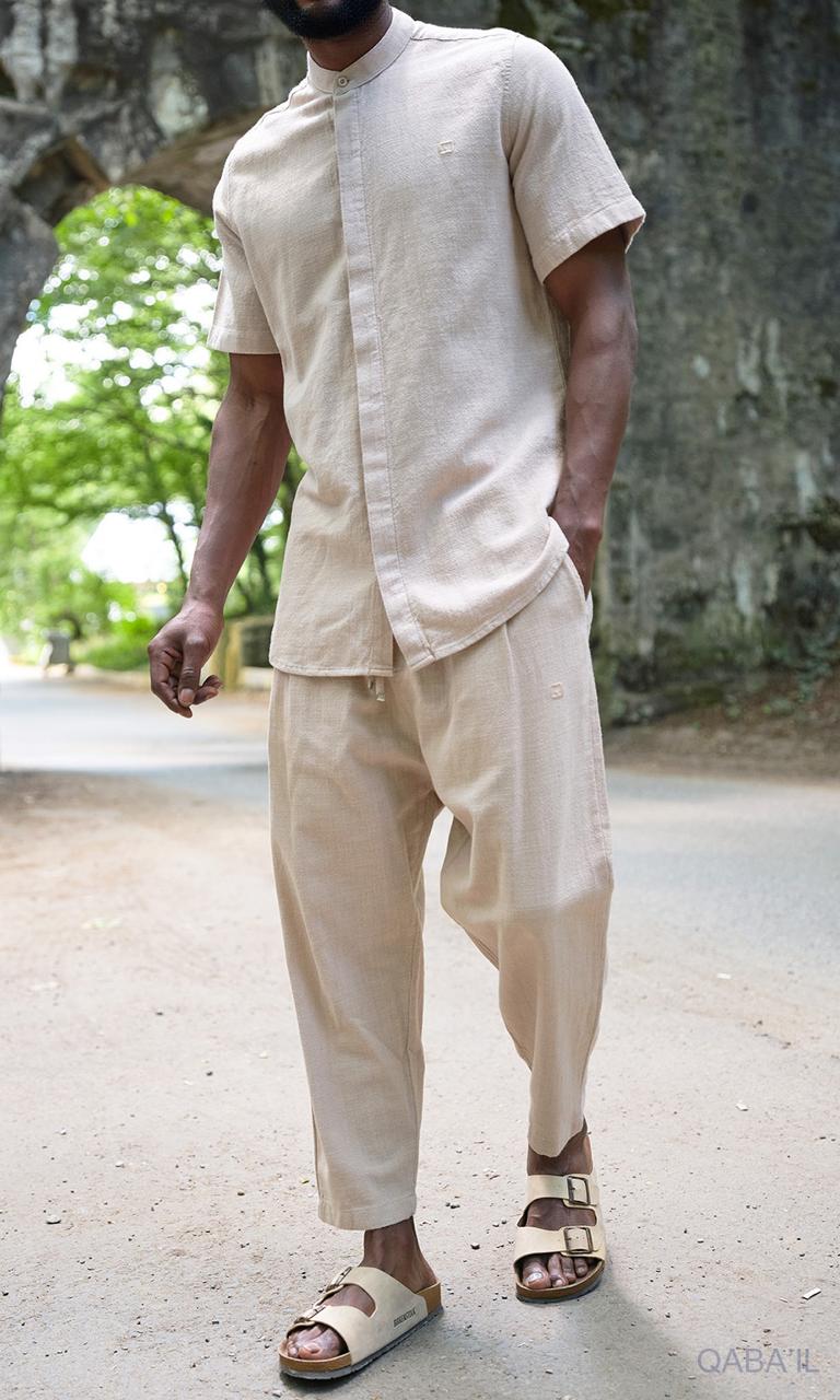 Ensemble Effet Lin Beige - QABAIL – Image 3