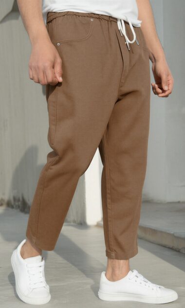 Sarouel Stretch Drop Coffee - QABAIL