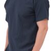 T-shirt oversized waffle bleu nuit Qabail homme — coupe street alvéolée jersey été