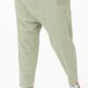 Sarouel Classik Lin vert sauge Qabail — vue avant coton toucher lin